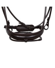 IRIS STLEX PEAR STRAIGHT NOSEBANDL SOFT ANATOMIC LEATHER BRIDLE
