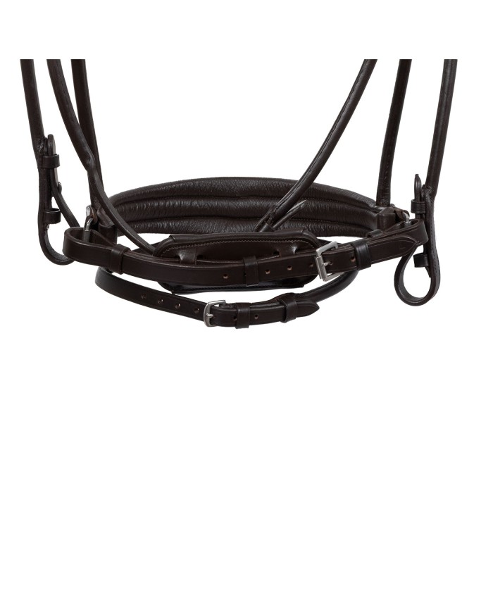 IRIS STLEX PEAR STRAIGHT NOSEBANDL SOFT ANATOMIC LEATHER BRIDLE