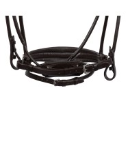 IRIS STLEX PEAR STRAIGHT NOSEBANDL SOFT ANATOMIC LEATHER BRIDLE