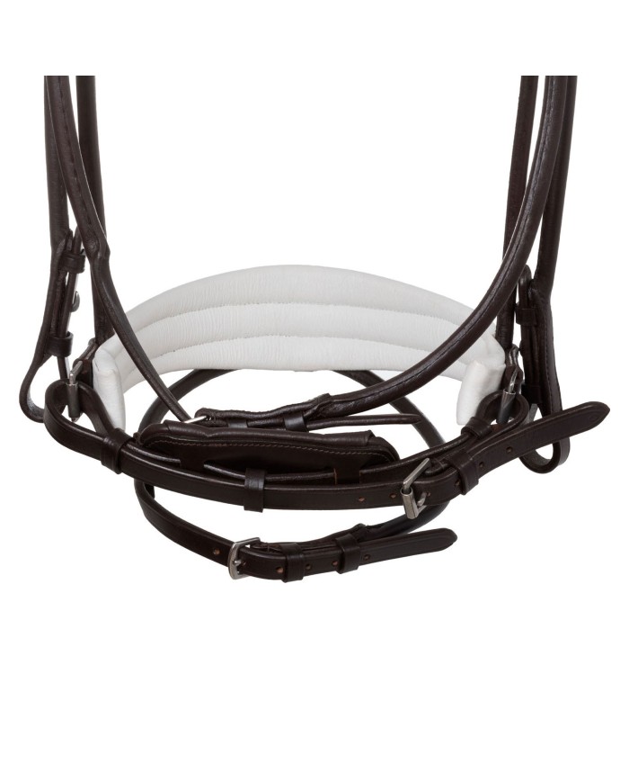 IRIS STLEX PEAR STRAIGHT NOSEBANDL SOFT ANATOMIC LEATHER BRIDLE