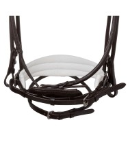 IRIS STLEX PEAR STRAIGHT NOSEBANDL SOFT ANATOMIC LEATHER BRIDLE