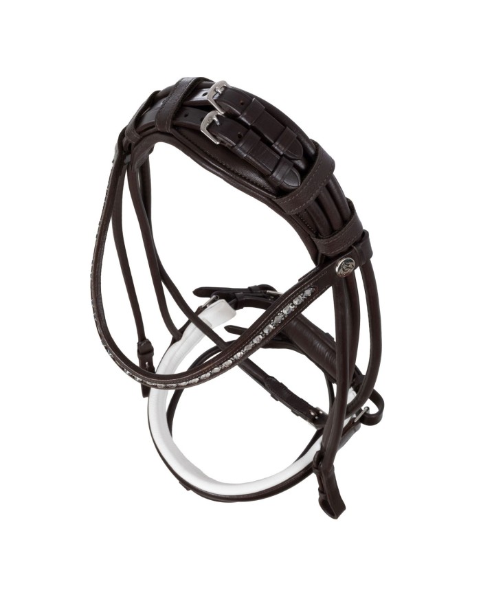 IRIS STLEX PEAR STRAIGHT NOSEBANDL SOFT ANATOMIC LEATHER BRIDLE