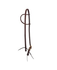SINGLE ADJ ROLLED EAR WESTERN BRIDLE