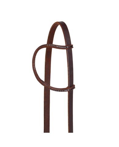 SINGLE ADJ ROLLED EAR WESTERN BRIDLE