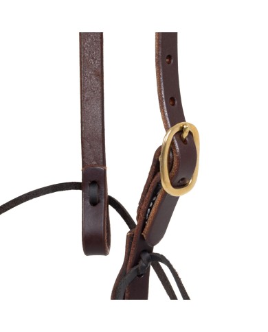 SINGLE ADJ ROLLED EAR WESTERN BRIDLE