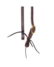 SINGLE ADJ ROLLED EAR WESTERN BRIDLE