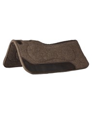 PURE WOOL FELT SADDLE PAD WITH GRAIN WEAR LEATHER REINFORCEMENTS 31X32