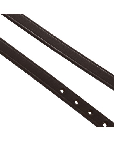 LACCIOLINI PER SPERONI IN CUOIO EQUESTRO FIBBIA ROSE GOLD