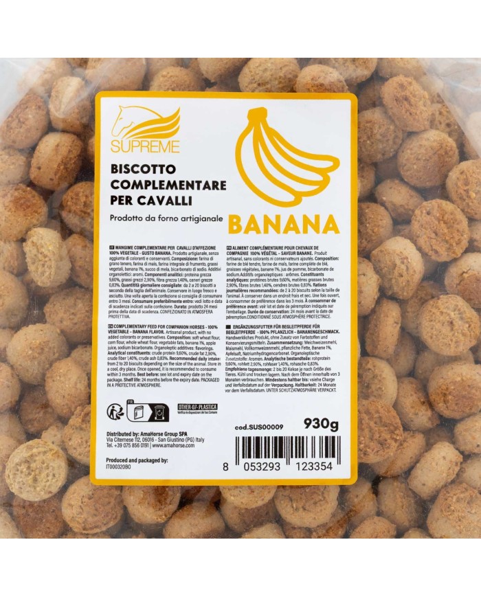 BISCOTTO VEGETALE PER CAVALLI GUSTO BANANA (930 GR)