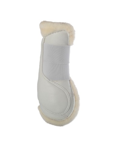 ECO-LEATHER TENDON BOOTS W/DOUBLE FASTENING