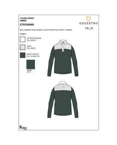 BOY COMPETITION JERSEY LS BUTTONS POLO