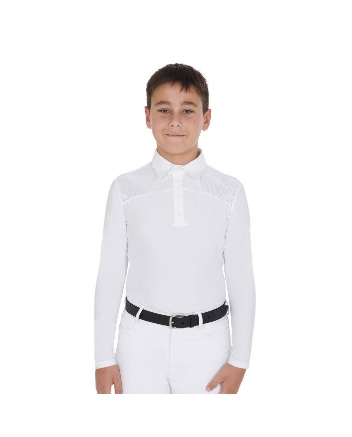 BOY COMPETITION JERSEY LS BUTTONS POLO