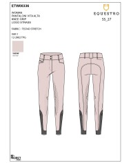 WOMEN S HIGH WAIST STONES LOGO KNEE GRIP BREECHES