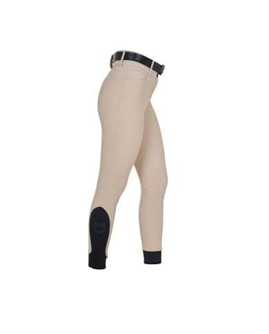 WOMEN S HIGH WAIST STONES LOGO KNEE GRIP BREECHES