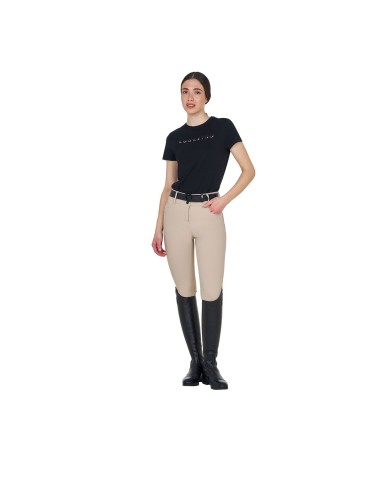 WOMEN S HIGH WAIST STONES LOGO KNEE GRIP BREECHES