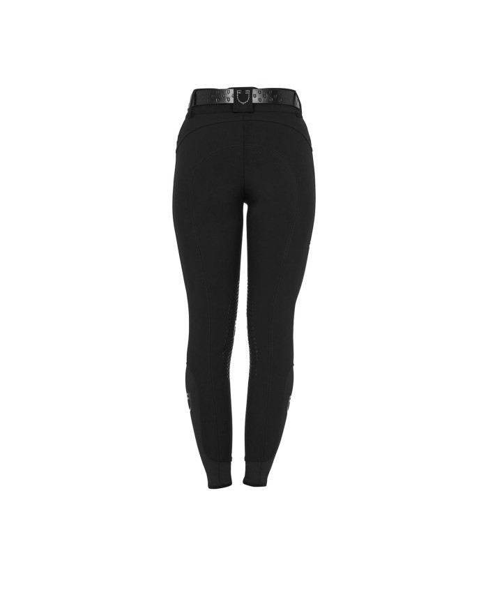 WOMEN S HIGH WAIST STONES LOGO KNEE GRIP BREECHES