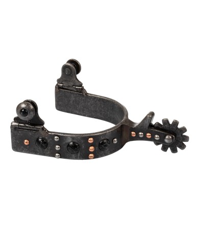 UNISEX BLACK TRIM WESTERN SPUR W/ROWEL