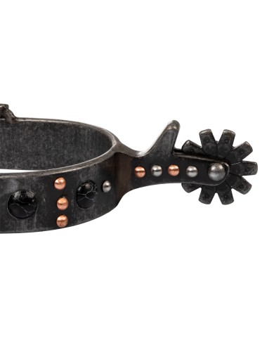 UNISEX BLACK TRIM WESTERN SPUR W/ROWEL