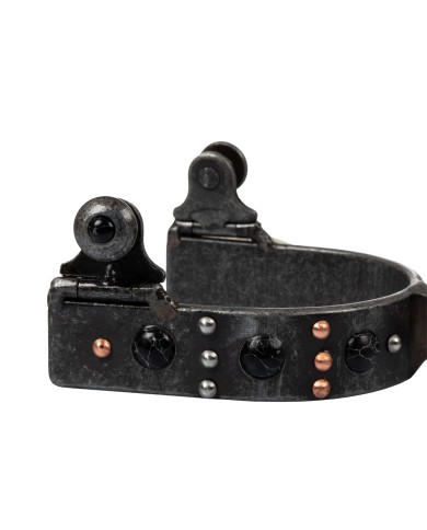 UNISEX BLACK TRIM WESTERN SPUR W/ROWEL