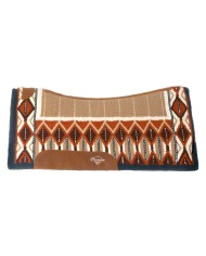 CONTOURED SADDLE PAD WITH WOOLEN BLANKET 34X36