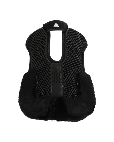 WITHERS FREE HEXAGONAL GEL PAD W/MEMORY & BACK SHEEPSKIN EDGE
