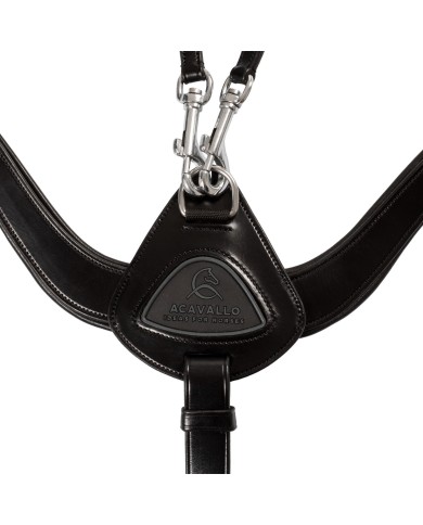 ANATOMICAL LEATHER 5 POINT ATTACHMENT BREASTPLATE