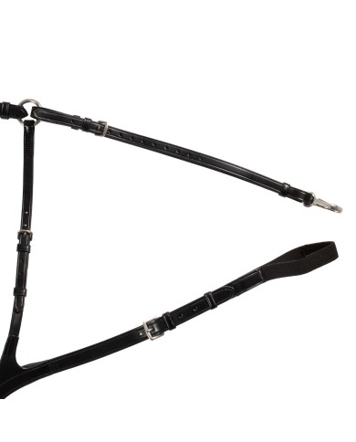 ANATOMICAL LEATHER 5 POINT ATTACHMENT BREASTPLATE