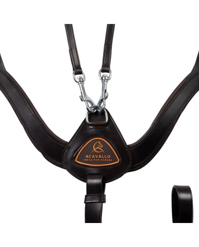 ANATOMICAL LEATHER 5 POINT ATTACHMENT BREASTPLATE