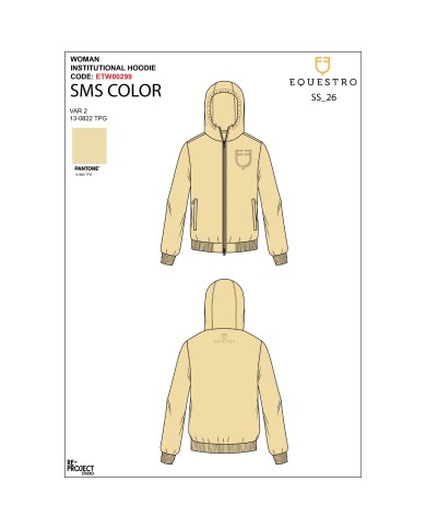 WOMEN S SHINY TRASPARENT LOGO HOODIE