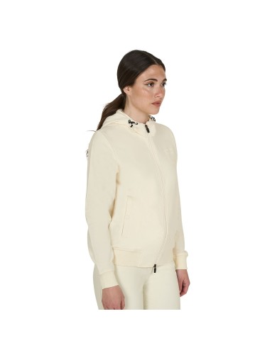 WOMEN S SHINY TRASPARENT LOGO HOODIE