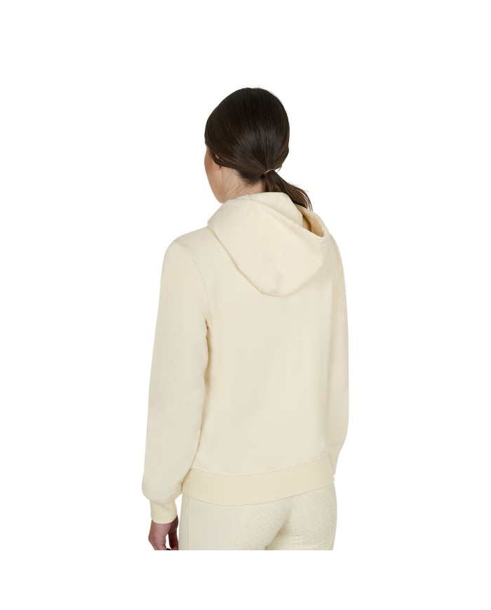 WOMEN S SHINY TRASPARENT LOGO HOODIE