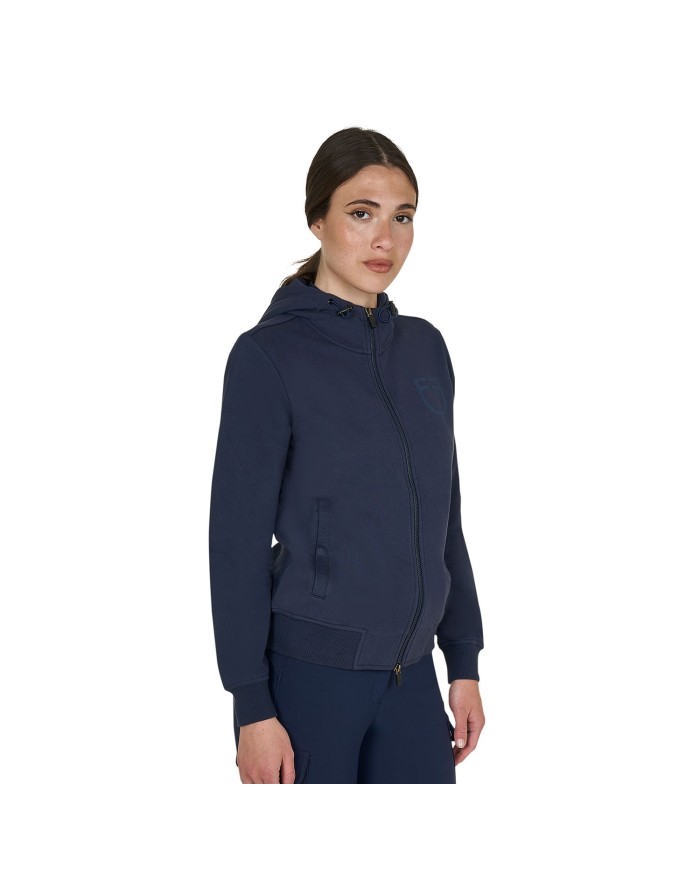 WOMEN S SHINY TRASPARENT LOGO HOODIE