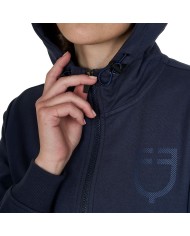 WOMEN S SHINY TRASPARENT LOGO HOODIE