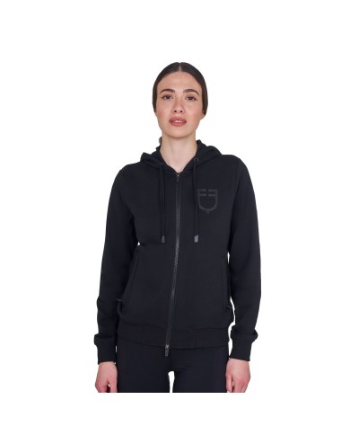 WOMEN S SHINY TRASPARENT LOGO HOODIE