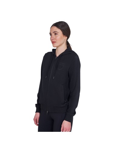 WOMEN S SHINY TRASPARENT LOGO HOODIE