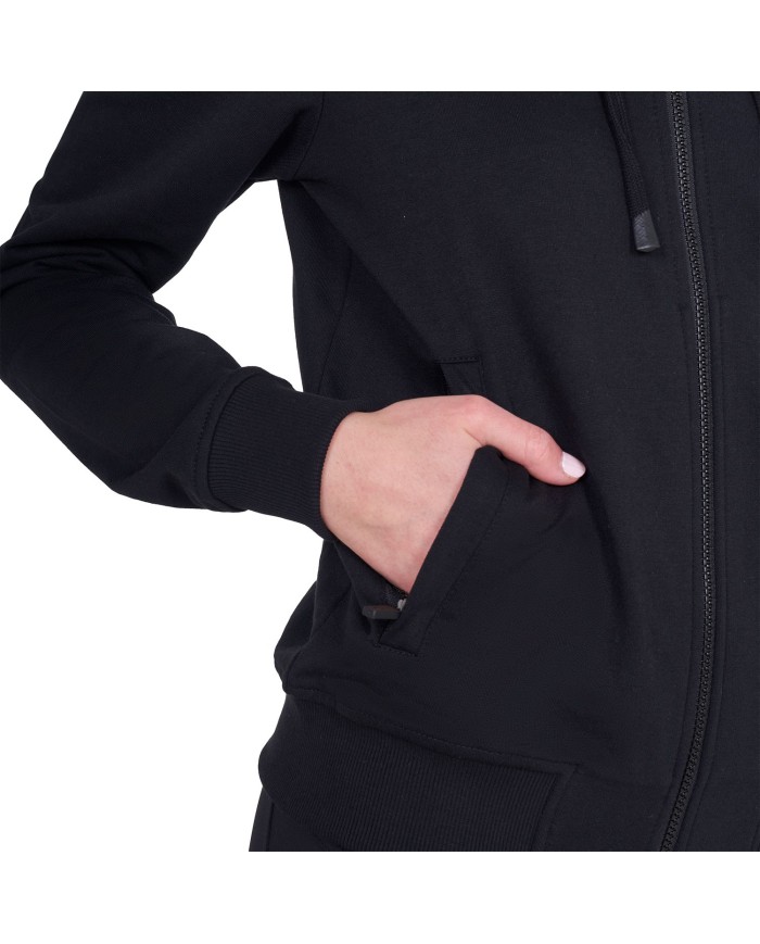 WOMEN S SHINY TRASPARENT LOGO HOODIE