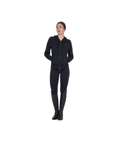 WOMEN S SHINY TRASPARENT LOGO HOODIE