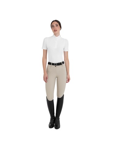 WOMEN S HIGH WAIST STONES LOGO FULL GRIP BREECHES