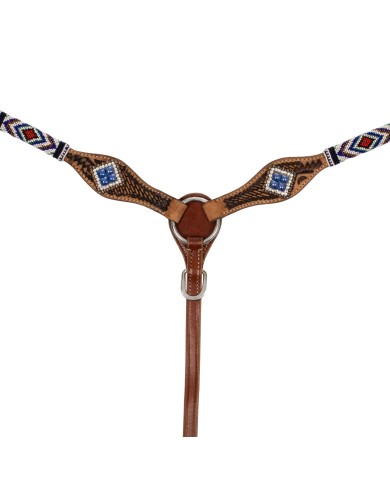 BREASTCOLLAR WITH BLUE DIAMOND DECORATIONS