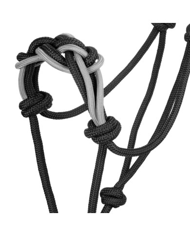 FANCY BRAIDED NOSE ROPE ROPE HALTER W/LEAD