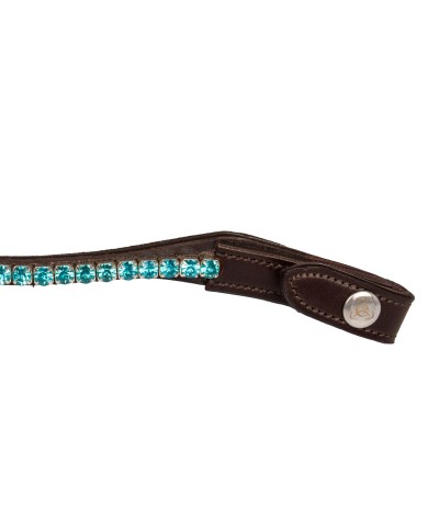 ACAVALLO BROWBAND W/ROUND CRYSTALS