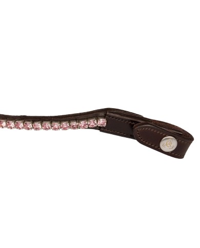 ACAVALLO BROWBAND W/ROUND CRYSTALS