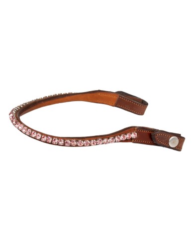 ACAVALLO BROWBAND W/ROUND CRYSTALS
