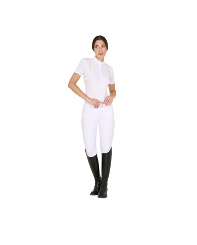 WOMEN S COMPETITION POLO SHIRT SS BUTTONS