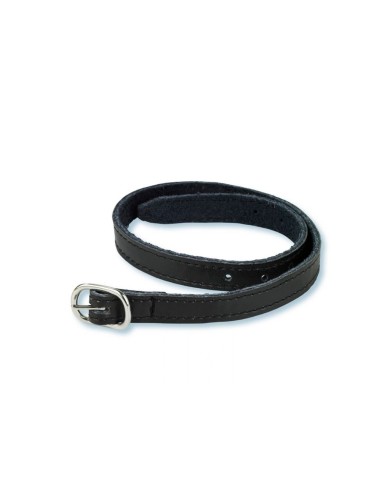 Stubben leather, double sewed, spurs straps, 45 cm ebony (1 pc)