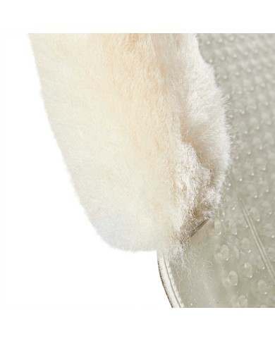THERAPEUTIC GEL PAD CUT OUT 1/2 SHEEPSKIN EDGE W/DRI-LEX