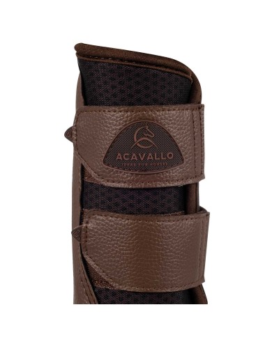 ACAVALLO FRONT BRUSHING HORSE BOOTS NEOPRENE PERFORATED W/DOUBLE