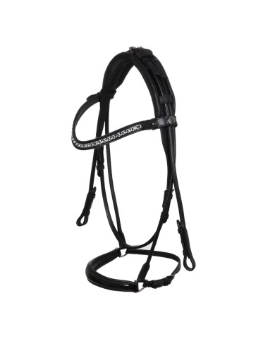 SUNFLOWER DROP NOSEBAND STLEX PEARL SOFT ANATOMIC LEATHER BRIDLE