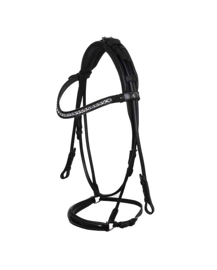 SUNFLOWER DROP NOSEBAND STLEX PEARL SOFT ANATOMIC LEATHER BRIDLE