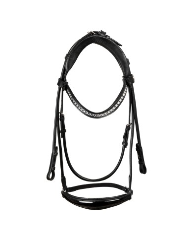 SUNFLOWER DROP NOSEBAND STLEX PEARL SOFT ANATOMIC LEATHER BRIDLE